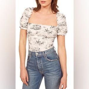 Reformation Salina Top in Britannia